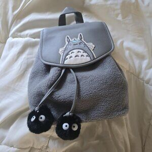 RARE Hot Topic Studio Ghibli My Neighbor Totoro Sherpa Slouch Mini Backpack
